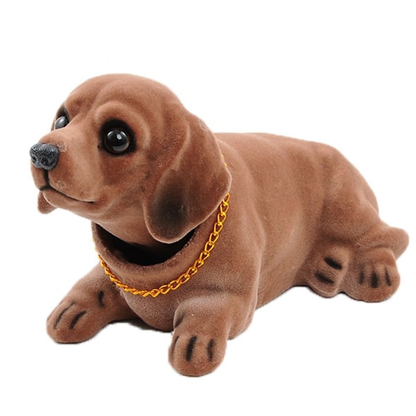 Dashboard Hode Hunder Nikker Hodene Bil Dash Valp for Bil Kjøretøy Dekorasjon (Dachshund)