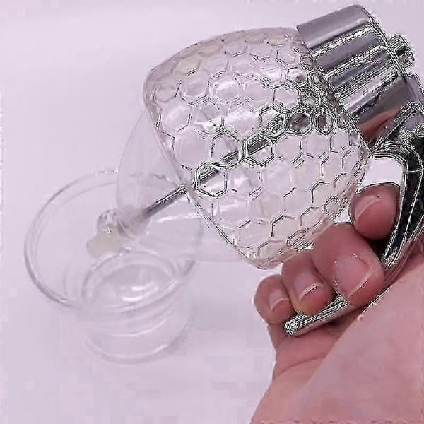 Akryl Sockerbehållare Dispenser - Fingeravtryckssockerburk, Sockerdispenser för Kaffe, 8 Oz