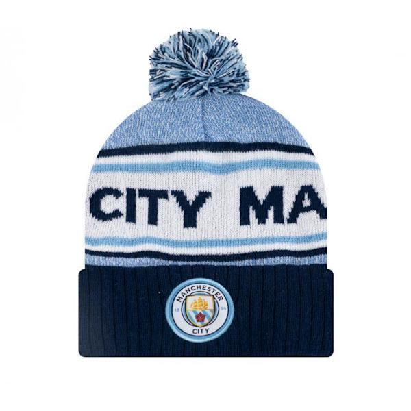 Jalkapallokerho neulottu pipo, kylmää kestävä ja lämmin syksy- ja talvivillapipo blue Manchester City
