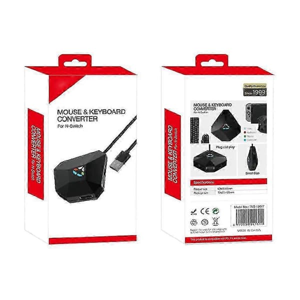Tastatur- og musekonverteradapter Gamepad-kontrollerkonverter for Switch/