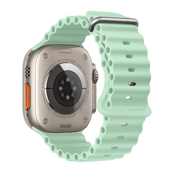 Ocean rem F?r Apple Watch Ultra 2 band 49mm 45mm 44mm 40mm 41mm 42mm 49 mm silikon armbånd iWatch serie 9 7 6 3 se 8 pistasj Y pistachio 38mm 40mm 41mm