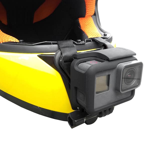 Hjelmfeste for hake for Gopro Hero for SJCAM Actionkamera (svart)