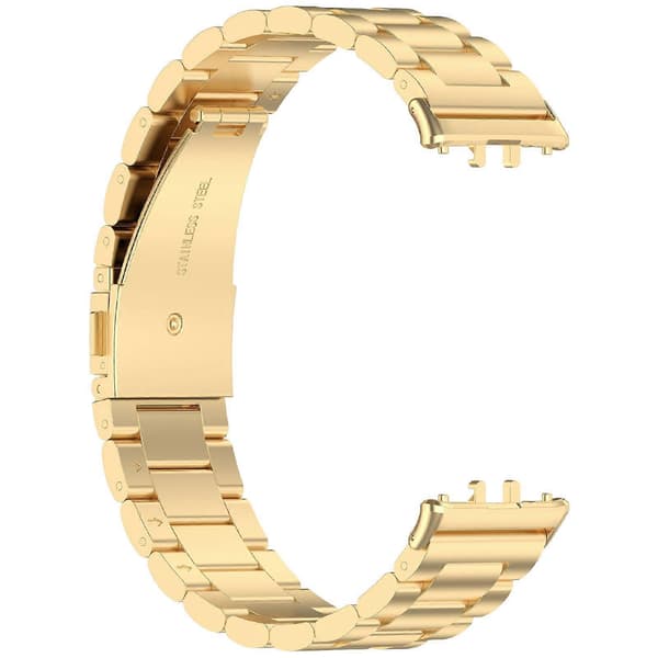 Til Samsung Galaxy Fit 3 Tre Stål Metall Klokkereim Gold