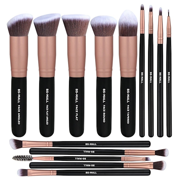 BS01 - BS-MALL 14 stk. eksklusive Make-up / makeup børster af bedste kvalitet 150