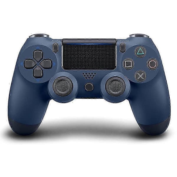 Trådlös PS4-kontroll Bluetooth Gamepad med vibration, ergonomisk design för PS4-konsol - Ljusröd Flerfärgad Dark Blue Multicolor