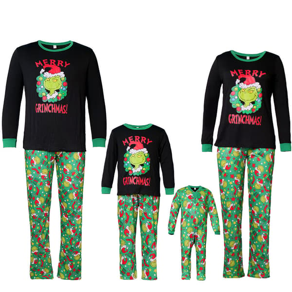 Julepyjamas til familien - Matchende pyjamassæt til julebaby Baby 0-6M
