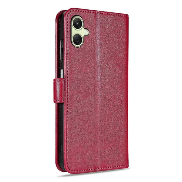 AZNS Sauehudtekstur Flip Case Rød For Samsung Galaxy A06 4G / 5G Red