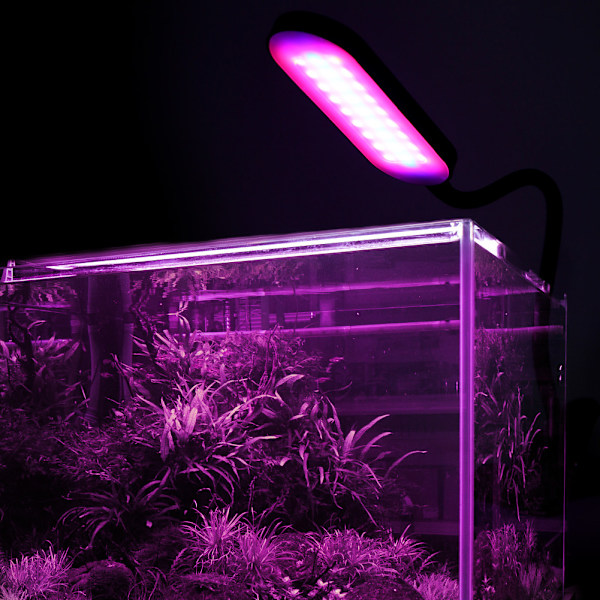 5W Säädettävä LED Kasvivalo puristimella vihannesten ja kukkien kasvatukseen, musta