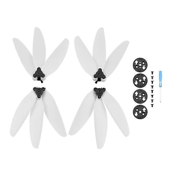 1 Set Hiljainen Kolmilapainen Potkurisarja Mavic Mini 2/Mavic Mini -droneen white