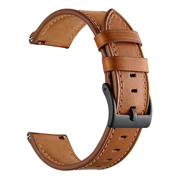 20 22MM Armband Läderrem För Huawei Watch GT 3 2 GT3 GT2 Pro 46mm 42mm Honor Magic Smart Watch Band Armband Armband Läder Brun Leather Brown Y