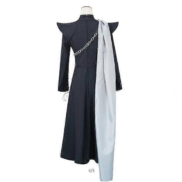 Dame Dragemoder Sort Kjole Cosplay Kostume Komplet Sæt Kostume S