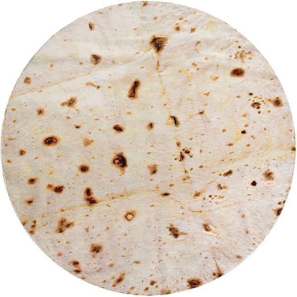 Burrito tæppe, dobbeltsidet kæmpe-lignende mel tortilla tæppe