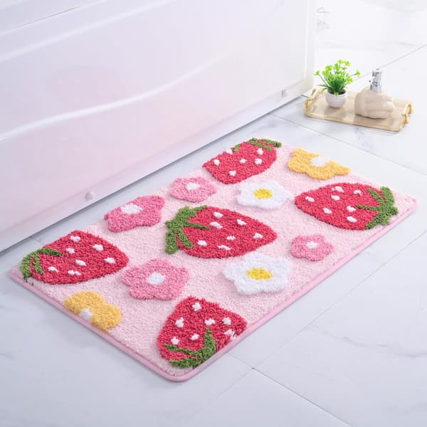 Absorberende Mikrofiber Badeværelsesmåtte 45X65cm Skridsikker Tyk Blød Badeværelsestæppe Hurtigtørrende Brusemåtte