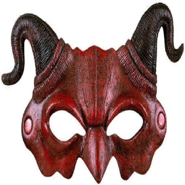 Djevelskum halvmaske, flerfarget