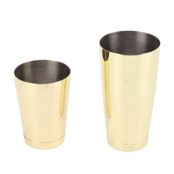 304 rustfrit stål todelt cocktailshaker (med bundkop) gold
