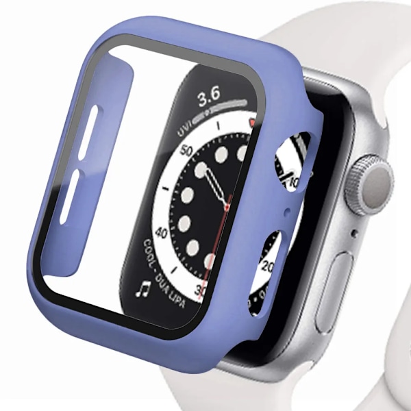 Hårdt Skall til Apple Watch Urkasse 9 8 7 6 5 4 38 40mm Tilbehør Skærmbeskytter iWatch Serie 44mm 45mm 41mm 42mm Lavendel 12 Lavendel 12 Lavender 12 Series 4654 SE 44MM