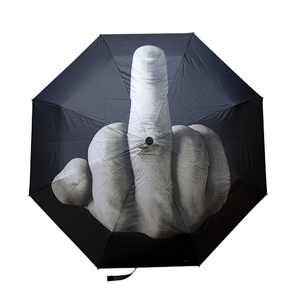 Paraply med attitude Svart Black