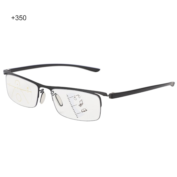 Muodikkaat Anti-sinivalolasit Presbyopia-lasit Visuaalisen väsymyksen lievitys Multifokaaliset lukulasit (+3.5 Musta)