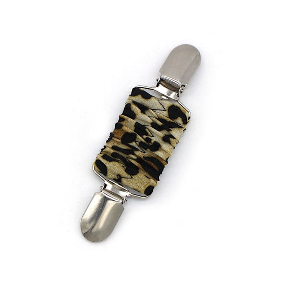 2-pak Kjoleclips Elastiske Clips til Opstramning af Kjole 2pcs leopard print