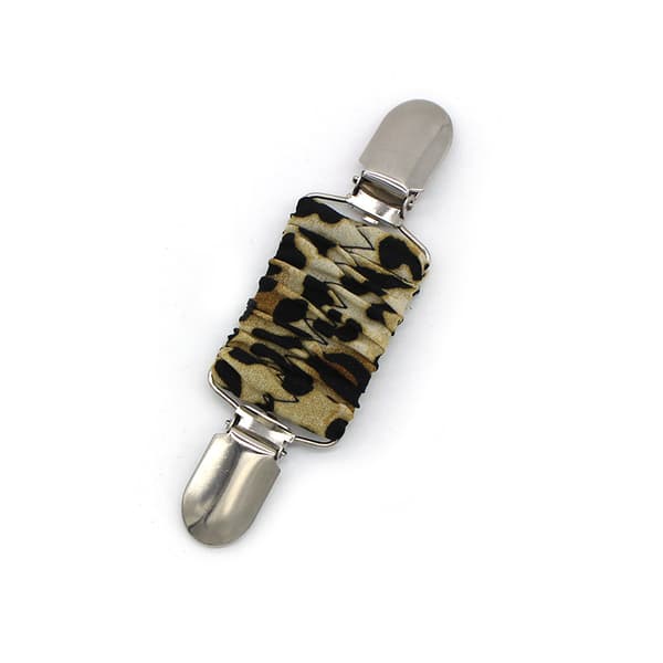 2-pakning Kjoleklyper Elastiske Klyper for Stramming av Kjole 2pcs leopard print