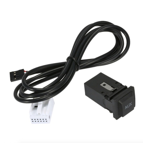 AUX-lydkabeluttak med ledning for VW Golf MK5 MK6 Jetta RCD310
