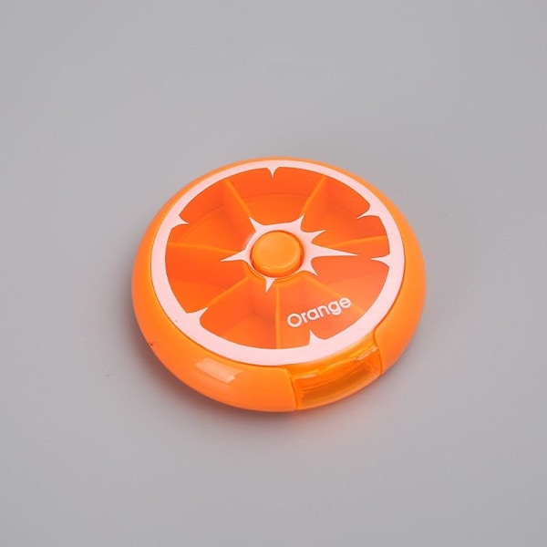 dosett piller dosett medicinförvaring pillerbox veckopiller 7 oransje orange