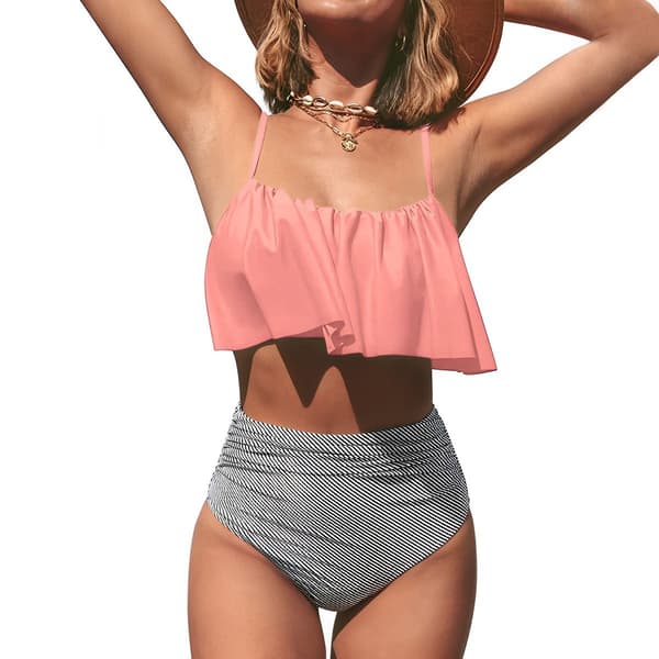 Bikini Badedrakt Kvinner Badedrakt Sexy Strand Rød Red M