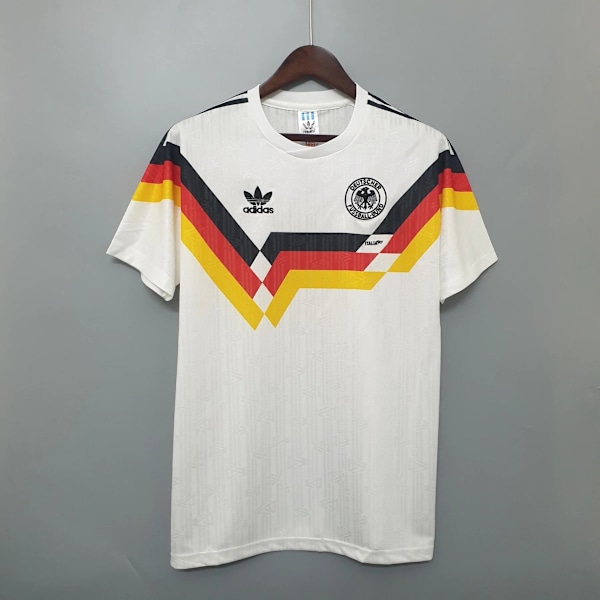 TYSKLAND 1990 HJEMMEBANETRØJE Retro Fodboldtrøje XL