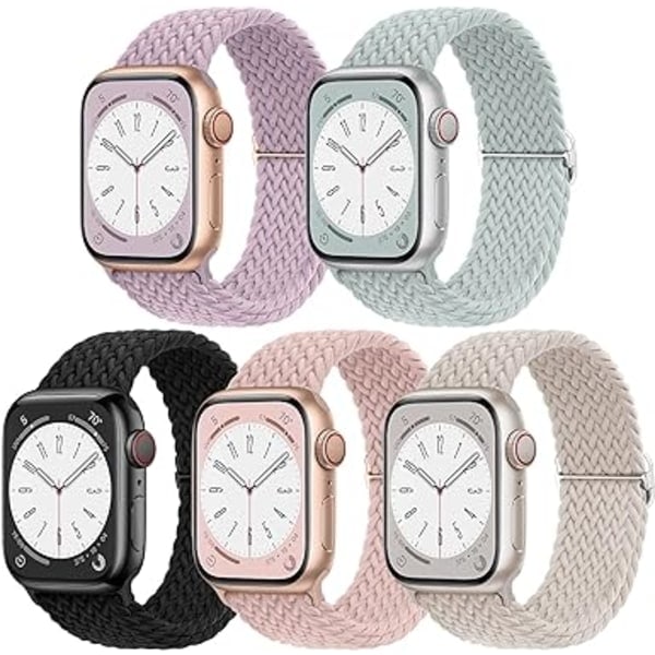 Pakke Flettbar Kompatibel for Apple Watch Band 38mm 40mm 41mm 42mm 44mm 45mm 49mm for Kvinner Menn iWatch Series Ultra 8 SE 7 6 5 4 3 Y