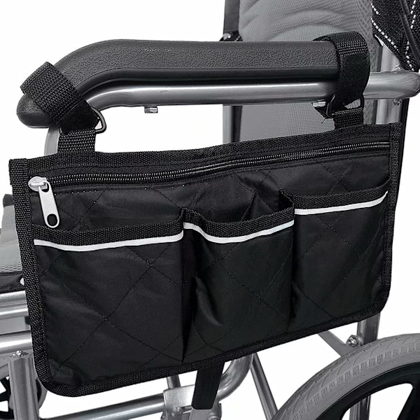 Bag for (black, 32.5 x 18 cm) wheelchair with pockets, wheelchair Y