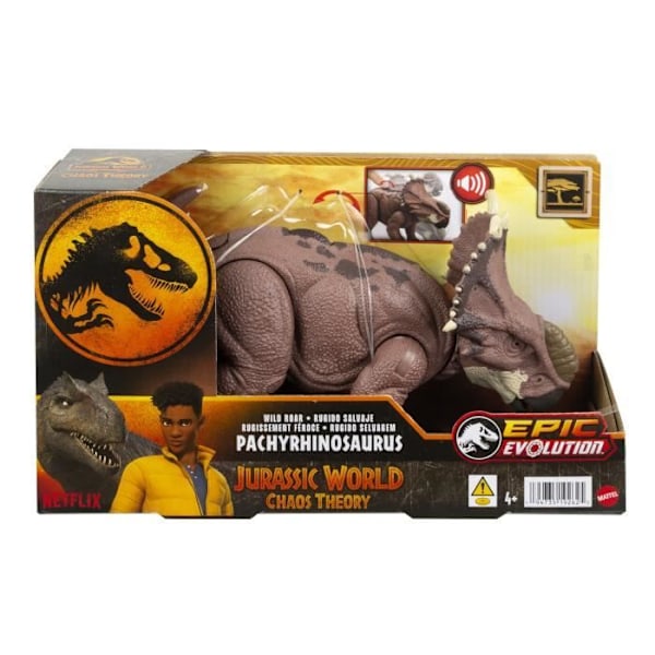 Jurassic World - Pachyrhinosaurus Vildt Brøl - HTK72 Actionfigur
