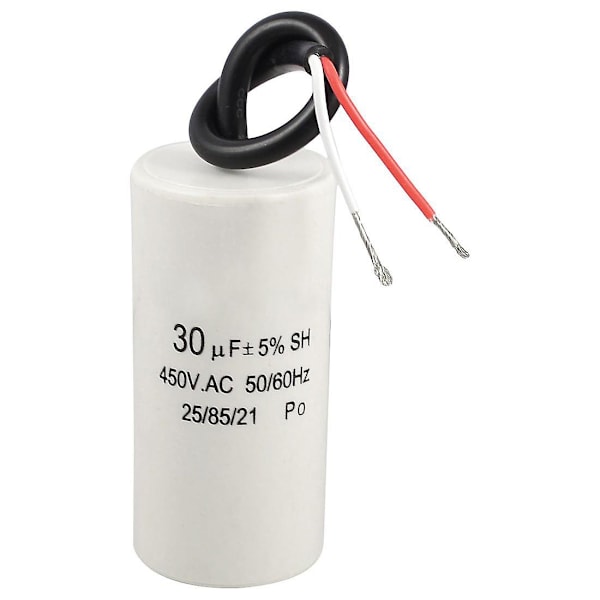 2 Wire Cord 30uf 450vac 50/60hz Cbb60 Motor Start Run Capacitor