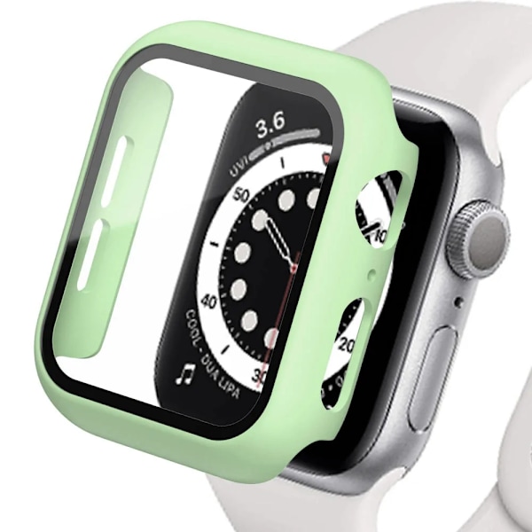 Hard Shell for Apple Watch Urkasse 9 8 7 6 5 4 38 40mm Tilbehør Skjermbeskytter iWatch Serie 44mm 45mm 41mm 42mm Mint Mint Mint sjx Mint 1 Series 7 8 9 41mm