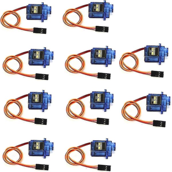 10st SG90 Micro Servomotor 9g för RC Flygplan Robot Helikopter Flygplan Fjärrkontroll, Micro Servo Flygplansservo Helikopterservo