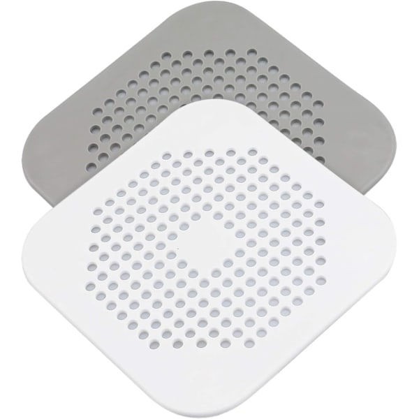 Avloppshårssamlare 2-pack, dusch/täcke, silikon J