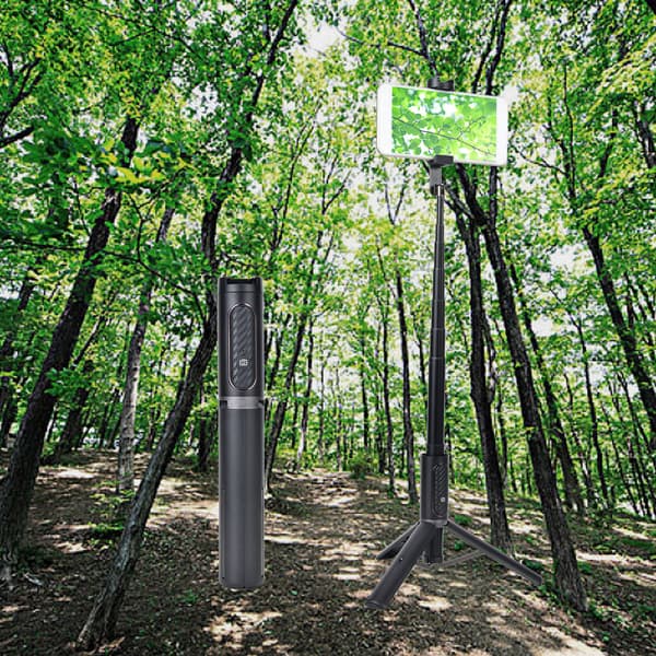Ulanzi SK-02 Universal Telefonstativfäste Förlängningsstång Bluetooth Selfiepinne för Xiaomi