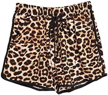Dame Mode Sommer Leopard Strandshorts Afslappede Korte Bukser XL