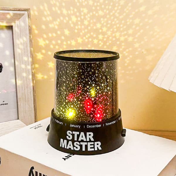 LED Cosmos Star Master Sky Stjerneklar Nat projektorlampe gave Black