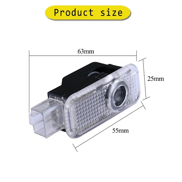 Bildörrs välkomstljus LED-projektorlampa för Audi SLINE QUTTRO S2~S8 S RS A3~A6 8P 8V C7 Q5 B6~B9