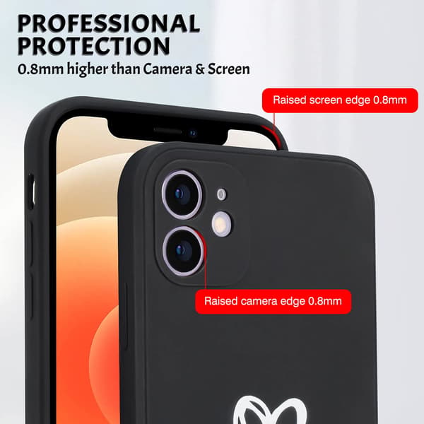 Kompatibel med iPhone, enkelt sött kärlekshjärta Slate Blue iPhone15promax
