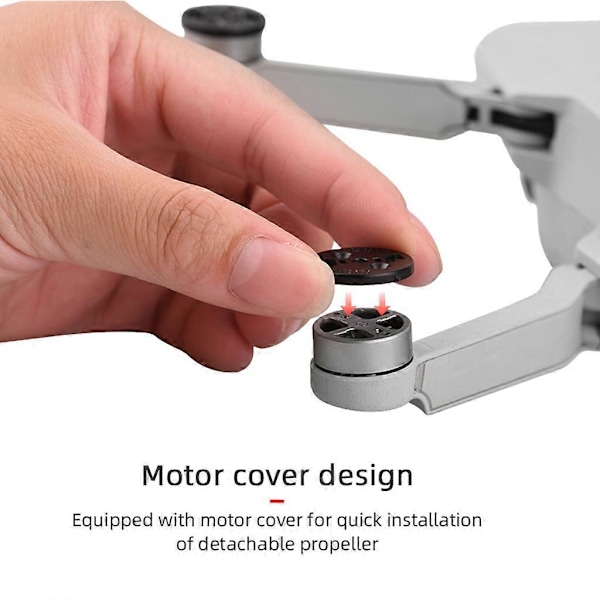 1 Sæt Lavstøj Trebladede Propeller Kit til Mavic Mini 2/Mavic Mini Drone black
