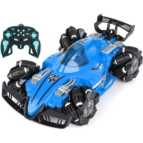 4WD Spray RC Stuntbil med ljus och musik 2,4GHz RC Racing Drifting Buggy Toy med 1200mAh batteri Uppladdningsbart, RC terrängbiljx size