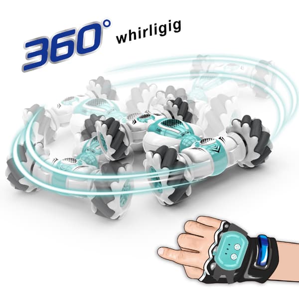 2.4G Bevegelseskontroll Deformasjon Rc Stuntbil Fjernkontrollklokke