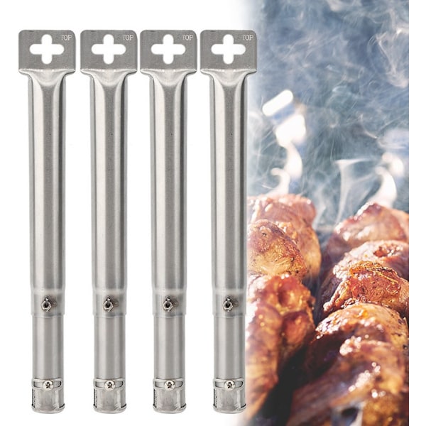 4 stk. universelle lige grillrør grillrørbrænder grilldele XH00119