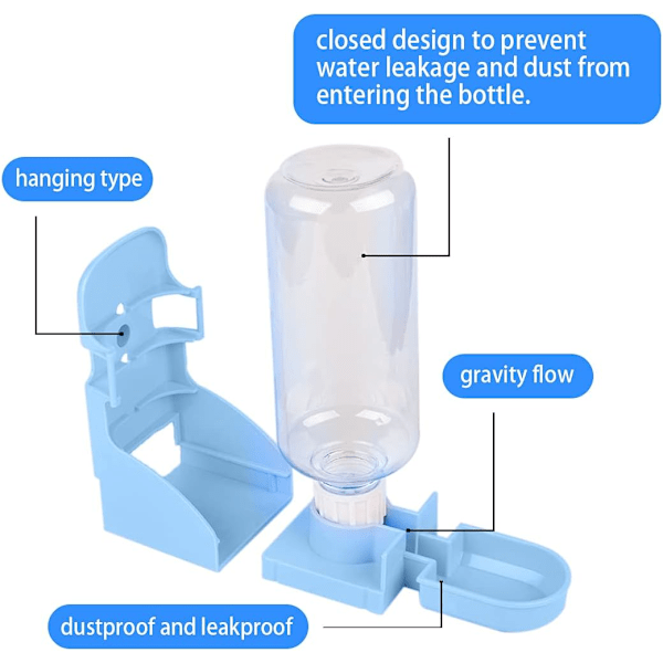 Iller kanin vannflaske, automatisk smådyr vanndispenser