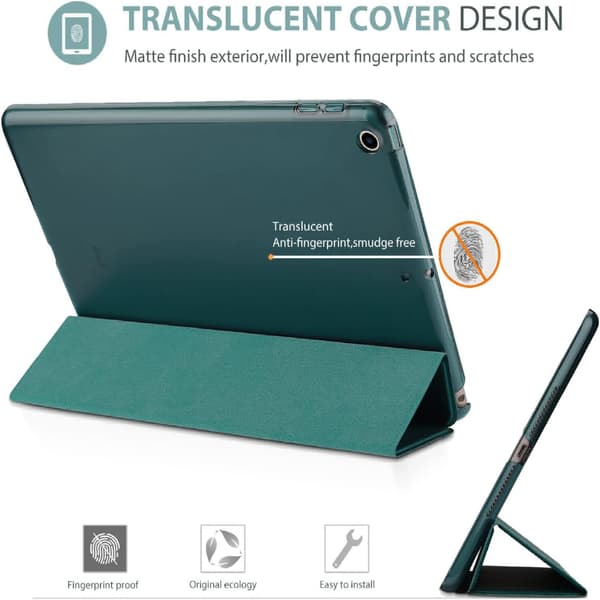 Smartfodral för iPad 9,7 tum iPad 6:e/5:e generationen 2018 2017 (Modell: A1893 A1954 A1822 A1823), Ultratunt Lättviktsfodral-FM-