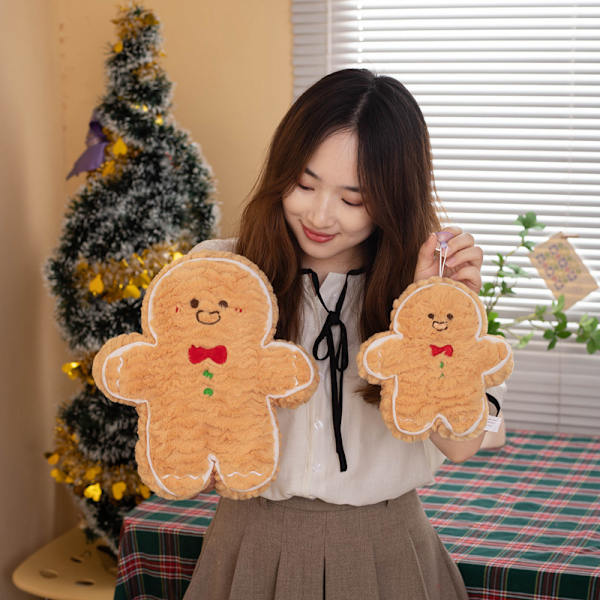 Pepparkaksgubbe God Jul-kudde 30cm