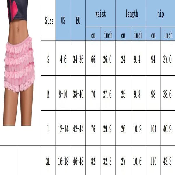 Kvinders nye mode 4-lags blonde 3-lags mesh kageshorts, bløde behagelige flæseshorts White S