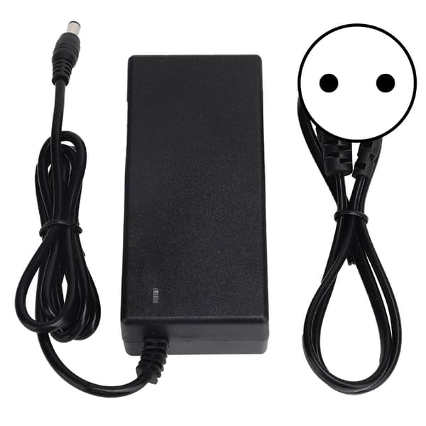 42V 2A strømadapter DC 5,5 mm hanstik til 36V lithium-ion batteri AC 100-240V 50/60Hz EU-stik-FF-