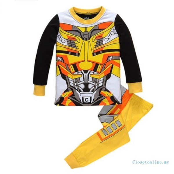 Poikien pitkähihaiset housut 2-osainen asu Marvel Iron Man puku Transformers7 Transformers7 130